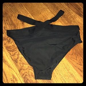 Black High Waisted Swim bottoms